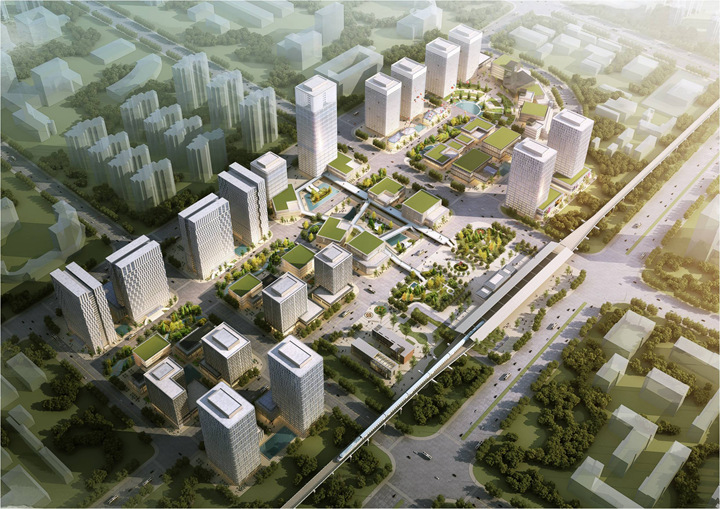 【DAO作品】城際鐵路葛店南站商貿(mào)區(qū)城市設(shè)計_新浪地產(chǎn)網(wǎng)